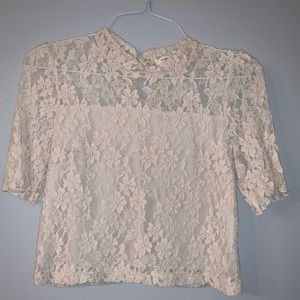 Lace crop top